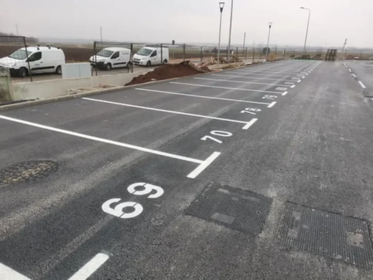 Detaljan prikaz numeracije parkirališnih mjesta na novom asfaltu u sklopu APN stanova.