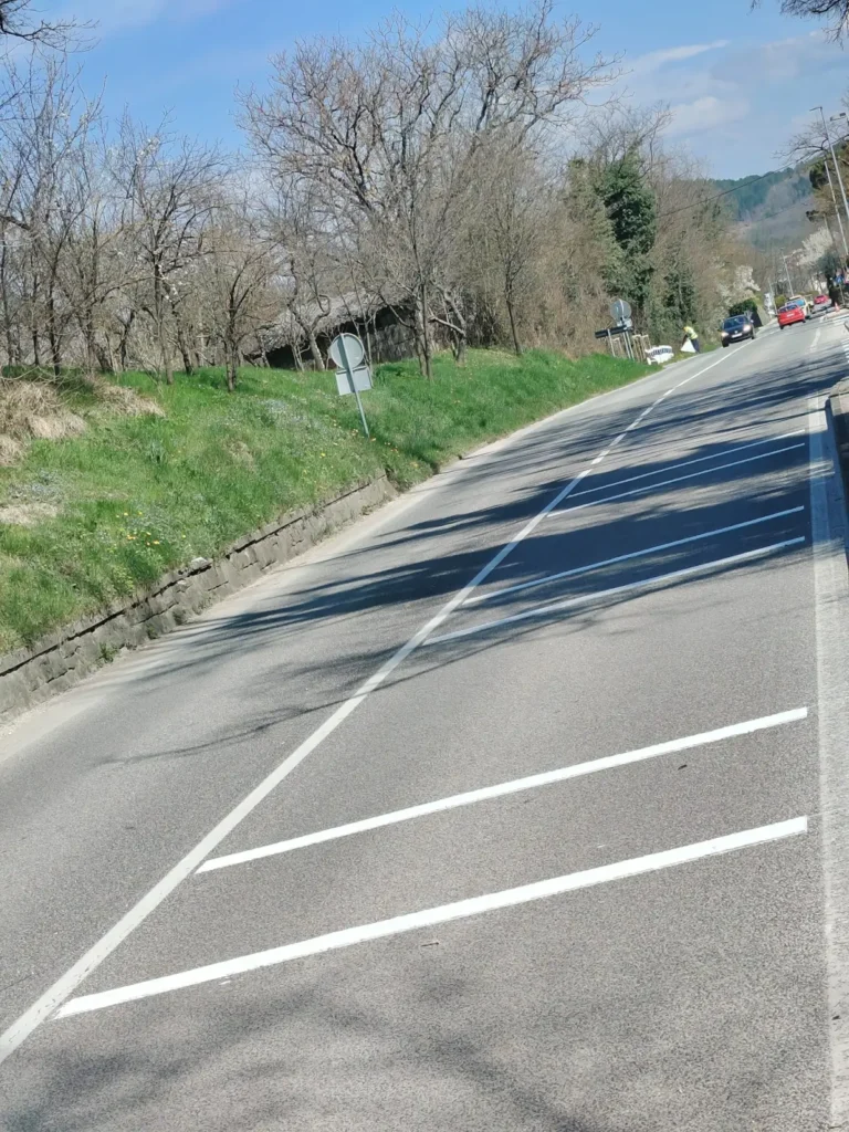 Precizno izvedene rubne i središnje linije na prometnici u Pazinu